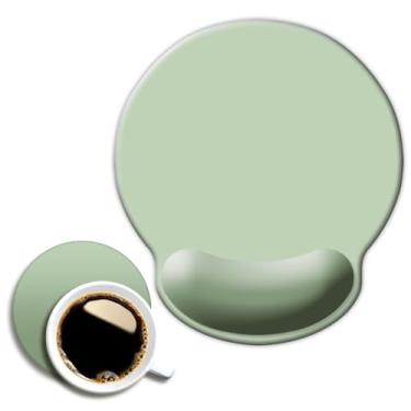 Imagem de DOOKE Tapete de mouse ErgoComfort para descanso de pulso - mouse pad ergonômico para escritório com suporte de pulso - antiderrapante, design de acessórios de mesa para decoração de casa e jogos