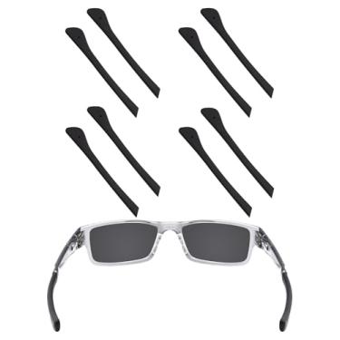 Imagem de EZReplace Meias auriculares de substituição para óculos Oakley Airdrop OX8046/Airdrop A OX8065/Airdrop MNP OX8121/Traildrop OX8104, 4 pares de preto, One Size