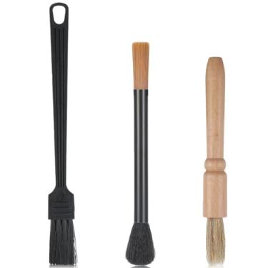 Imagem de Conjunto de escovas de limpeza de moedor de café, 3 peças de ferramenta de limpeza de escova para máquina de café, escova de máquina de café para grãos de grãos, cozinha doméstica barista, 3 estilos