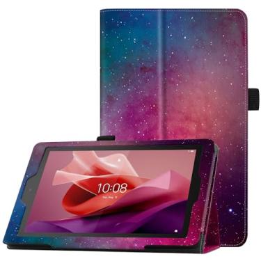 Imagem de Famavala Capa fólio compatível com tablet de 7 polegadas, leve e fina, não serve para tablet LG S7 versão 2019 (vermelho estrelado)