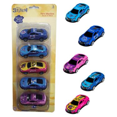 Imagem de Kit com 5 Mini Carrinhos Pull Back Stitch