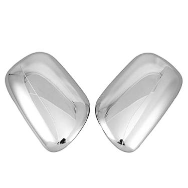 Imagem de Acouto Capa de Espelho Retrovisor 2001-2pcs Elegante Caixa de Espelho Lateral Banhado Em ABS Fit/VIOS - de Porta