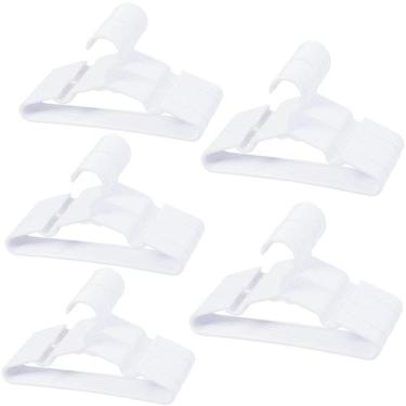 Imagem de Cabides de armário para berçário de bebês VIIBASE brancos 100 unidades