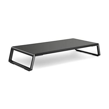 Imagem de Suporte de impressão para impressora de mesa, organizador de mesa de teclado, prateleira multiuso para escritório, comporta até 10 kg (três cores) mesa de impressora (cor: preto)