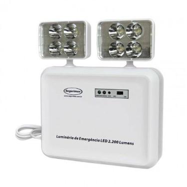 Imagem de Luminária de Emergência LED 2200 Lumens - Segurimax - Bivolt