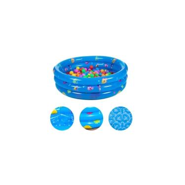 Imagem de Piscina infantil redonda de 110 cm de diâmetro com válvula de fechamento trifásica
