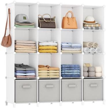 Imagem de Organizador de armário HOMIDEC 16 Cube Storage White