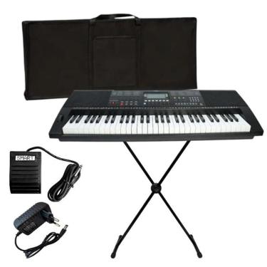 Imagem de Kit Teclado Key Power Kp-500 + Estante + Pedal + Bag