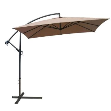 Imagem de Ombrelone Lateral Havana Rivattis 250 Cm Em Alumínio Com Base Capa Em Poliéster Fendis