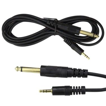 Imagem de Cabo Adaptador Audio Auxiliar P2 Para P10 Stereo 1.5 Metros