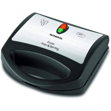 Imagem de Crepeira Elétrica Mondial Pratic Crepe & Hot Dog Antiaderente 850W Preto/Inox 220V - CP-01