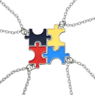 Imagem de Colar Best Friend para 2 irmãs, presente de amizade de longa distância para mulheres, presente de aniversário e Natal para amigas, Small, Metal, Sem Pedra Preciosa