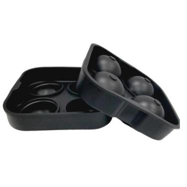 Imagem de Forma de Gelo Redondo com Tampa em Silicone N249166-4 Quanhe