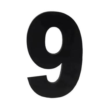 Imagem de Número Residencial em Alumínio Preto (9)