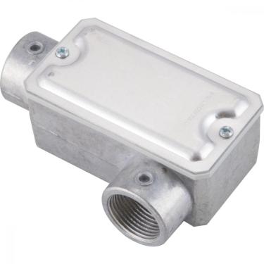 Imagem de Condulete fixo 3/4" tipo "LL" - com tampa / rosca BSP / sem pintura