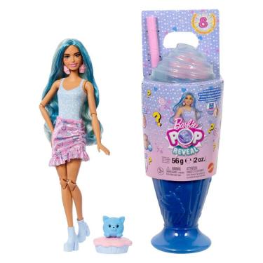 Imagem de Boneca moderna Barbie Pop Reveal Treat Series com 8 surpresas