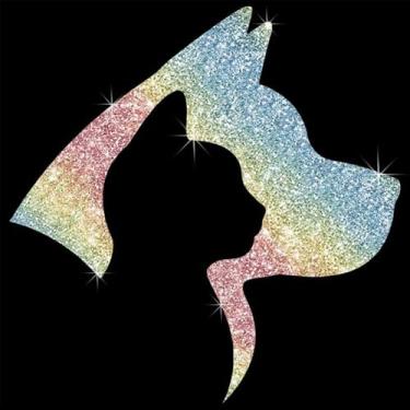 Imagem de Adesivo decalque brilhante de PVC com glitter para carros, laptops, motocicletas, parede, janela, bagagem, capa de arranhão, porta, multisuperfície (colorido)