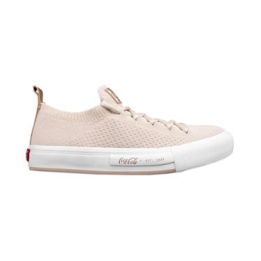 Imagem de Tênis Coca Cola Daytona Sunset Knit Feminino Bege