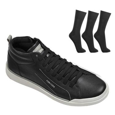 Imagem de Kit Sapatênis Ferracini Star Masculino + 3 Pares de Meias