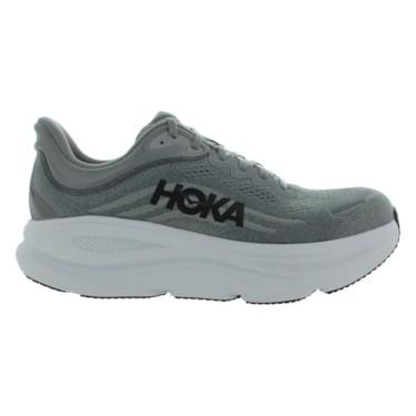 Imagem de HOKA Tênis masculino Bondi 9, Cinza galáctico/cinza estelar, 13 Wide