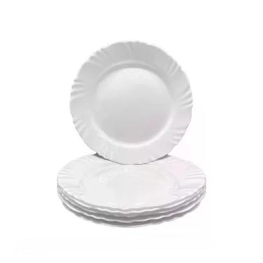 Imagem de Prato Raso, Prato de Sobremesa Conjunto de Pratos Rasos – ElegâNcia E ResistêNcia para o Dia a Dia(6 unidades)