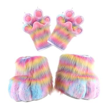 Imagem de MotiveTech Luvas de Garra com Sapatos de Garra para Baile de Máscaras de Halloween