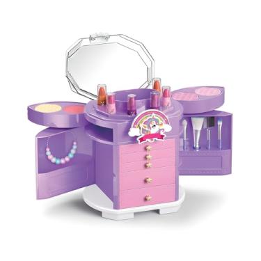 Imagem de Kit Maquiagem Infantil Lavável Realista para Meninas | de Brinquedo Completo | Maquiagem de Faz de Conta Segura para Crianças