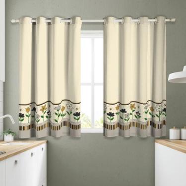 Imagem de Cortina Pequena Para Cozinha 2,20m Diversas Estampas Mimo - Casa Impér