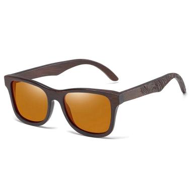 Imagem de Óculos De Sol Hastes De Madeira Lentes com Proteção