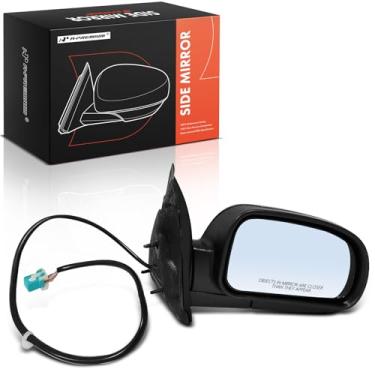 Imagem de A-Premium Espelho retrovisor elétrico lateral do passageiro - compatível com Chevrolet Trailblazer 2006-2008 e Isuzu Ascender 2006-2008 - Espelho retrovisor externo externo dobrável manual aquecido