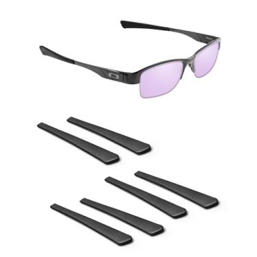 Imagem de Handwith 3 pares de meias de silicone macio para óculos de sol Oakley Gasser 0.5 OX5088, antiderrapante, ajuste confortável, peças sobressalentes, kit de substituição preto