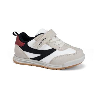 Imagem de Carter's Tênis para bebês e meninos, Branco, 10 Little Kid