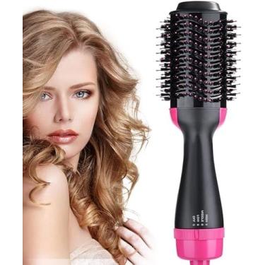 Imagem de Escova Secadora Elétrica 3 em 1 – Seca, Alisa e Modela com Potência Profissional, Anti-Frizz, Brilho Instantâneo e Volume Natural – Ideal para Todos os Tipos de Cabelo