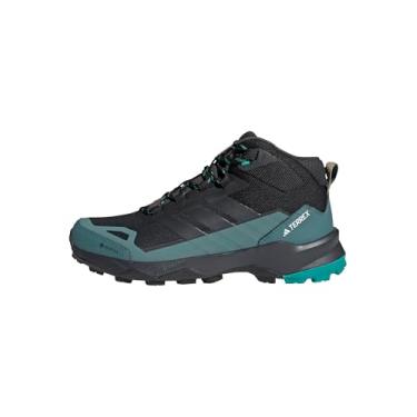 Imagem de adidas Tênis de caminhada masculino Terrex Skychaser Ax5 cano médio Gore-tex, Preto/carbono/azul-petróleo puro, 37