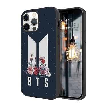 Imagem de WWDIYHOUSE Capa compatível com iPhone 15 Pro Max, design exclusivo e fixe, capa macia de TPU à prova de choque para homens/mulheres/meninos/meninos (Fashion-BTS-3)