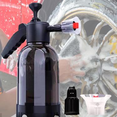 Imagem de Pulverizador Manual de Pressão,Grande 2L, Borrifador, Alta Pressão, Bico Ajustável, Gatilho Ergonômico,‎Snow Foam