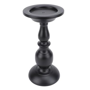 Imagem de SUNGOOYUE Castiçal de Ferro Preto, Design retrô Europeu, Castiçal de Mesa de Metal para Decoração de Festas, Construção Robusta, Ideal para Casamentos, Salas de Estar, material: Ferro (1)