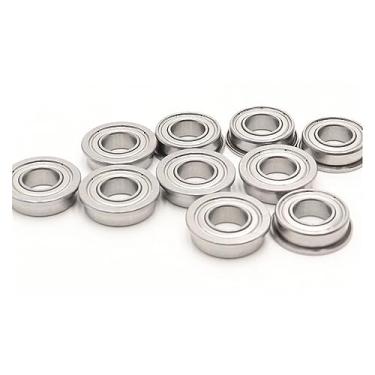 Imagem de Rolamento de flange de aço inoxidável 10 peças 698ZZ R-1980HH/698ZZ/F698ZZ/S698ZZ Rolamentos de esferas flangeadas de alta velocidade 8 x 19 x 6 mm (F698ZZ)