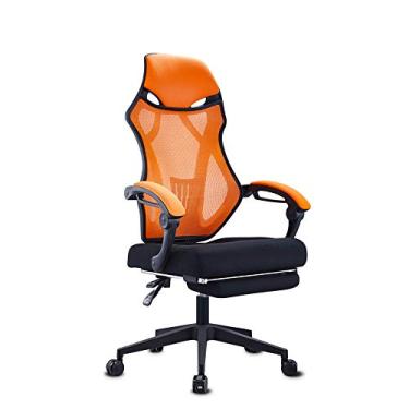 Imagem de Cadeira de escritório cadeira de jogos cadeira de computador cadeira de escritório de malha ergonômica cadeira de computador com encosto alto cadeira de mesa com almofada grossa macia ajustável (cor