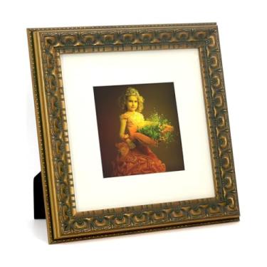 Imagem de YUNDINGJI Tapete 20 x 20 cm com gravação em relevo vintage dourado - HD vidro orgânico veludo preto painel traseiro para família, casamento, festival, arte, parede, mesa, decoração e exibição.
