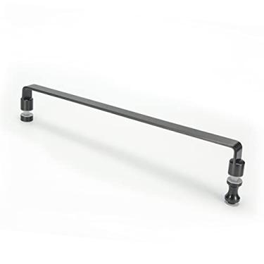 Imagem de STXYANGV As maçanetas modernas de vidro de entrada são adequadas para portas de celeiro deslizantes, portas de chuveiro e portas internas, substituições de maçaneta de porta com acessórios de banheiro