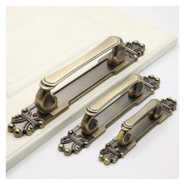 Imagem de Maçaneta de porta adequada para maçaneta de porta oposta de madeira móveis maçaneta de ferragens acessórios de móveis (cor: D, tamanho: 10,4 cm)