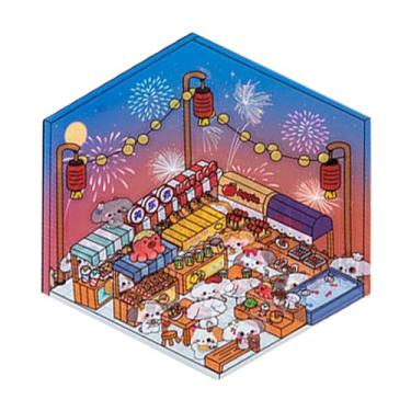 Imagem de Adesivos de cena - Adesivos de cena de desenho animado, decalques 3D, decalques de desenhos animados, artesanato, brinquedos educativos, decoração fofa, jogos interativos para adultos, crianças