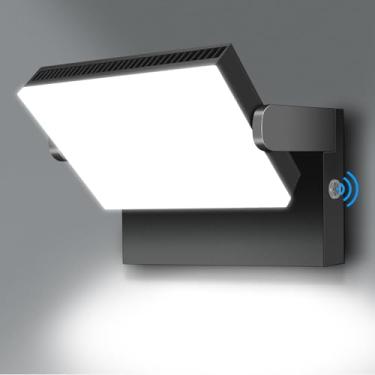 Imagem de LEDMO Luminária De Parede Led 150W Com Cabeça Giratória 360°, Fotocélula Para Áreas Externas, Do Anoitecer Ao Amanhecer, Holofotes Comerciais Segurança Controle Por Interruptor 5000K Quintal, Garage