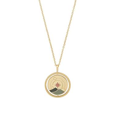 Imagem de Wanderlust + Co Colar de corrente de ouro giratório da Via Láctea - joia banhada a ouro real 14K, 50 cm - 60 cm, banhado a ouro, zircônia cúbica, 50cm - 60cm, Banhado a ouro, Zircônia cúbica