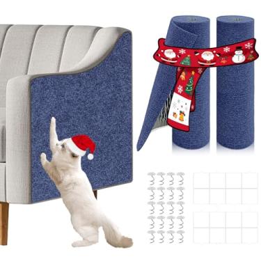 Imagem de Protetor de móveis para sofá contra arranhões para gatos (azul)