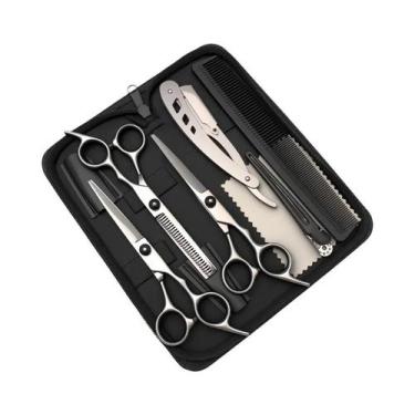 Imagem de Tesoura De Cabeleireiro Profissional De Alta Qualidade Em Aço Japonês 