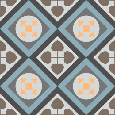 Imagem de Papel De Parede Adesivo Lavável Cozinha Azulejo Português Ladrilhos Ga