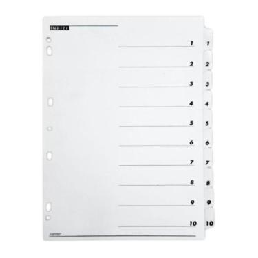 Imagem de Divisórias Para Fichário A4 Artik 10 Divisões C/Visor