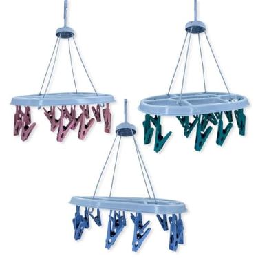 Imagem de Varal Oval para Roupas Íntimas com 16 Prendedores, Suspenso